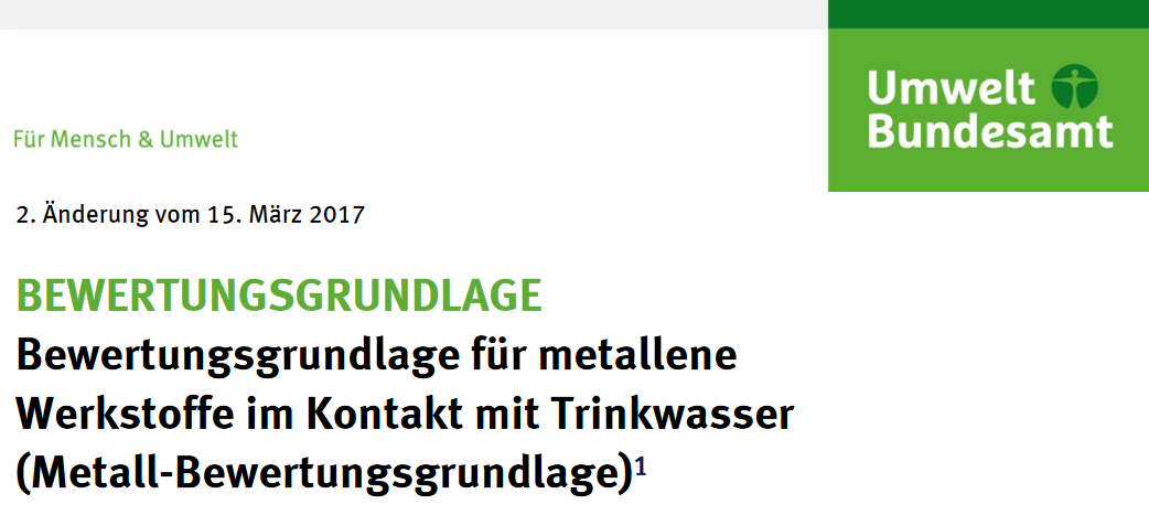 Titelbild zum News-Artikel UBA Liste für Metalle ist verbindlich